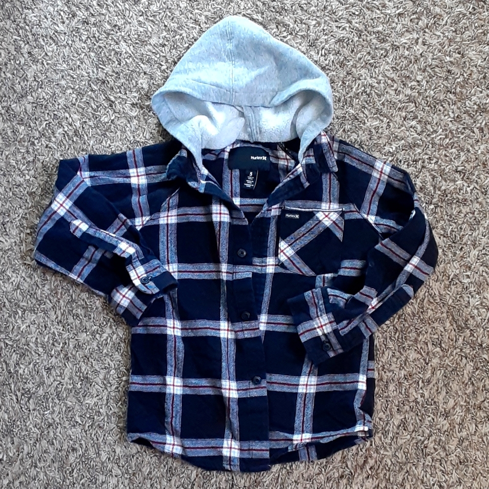 Boys Hurley flannel button up